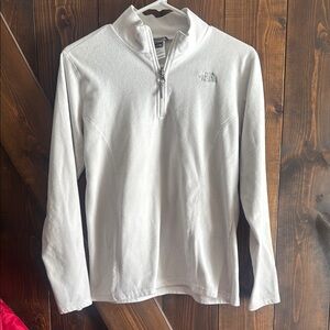 The North Face White Zip-Up Sweatshirt